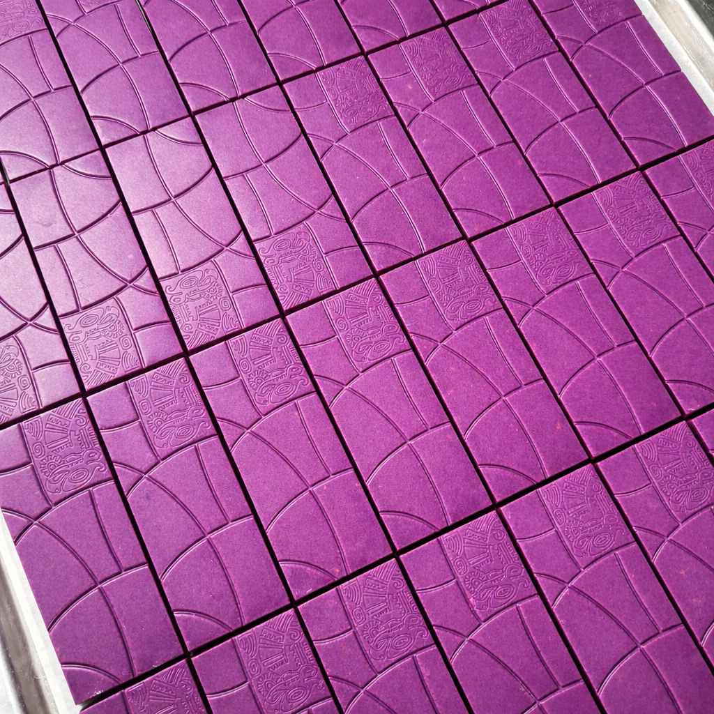 Ube Chocolate Bar with Puffed Quinoa
